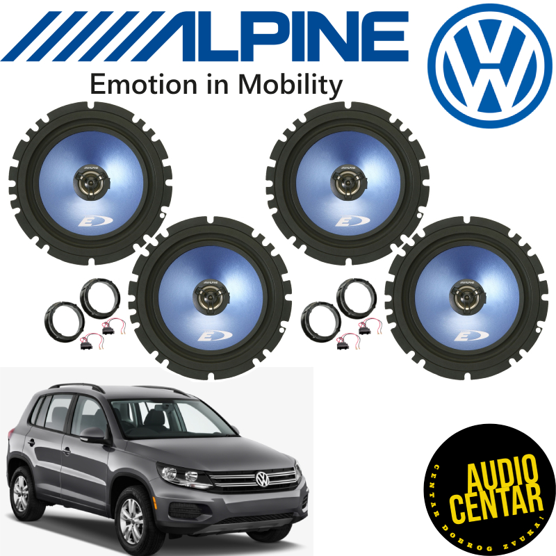 Volkswagen Tiguan 1 komplet zvučnika Alpine SXEB CX4