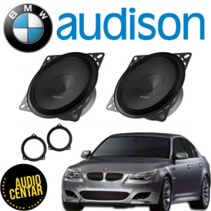 Prednji komponentni mid/bass Hertz zvucnici Audison Prima sive boje za BMW 5 E60