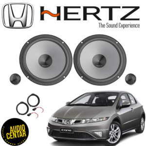 Prednji komponentni Hertz zvucnici sive boje za Honda Civic