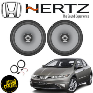 Prednji Hertz koakasijalni zvučnici sive boje za Honda Civic