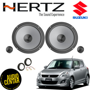 Prednji komponentni Hertz zvucnici sive boje za Suzuki Swift