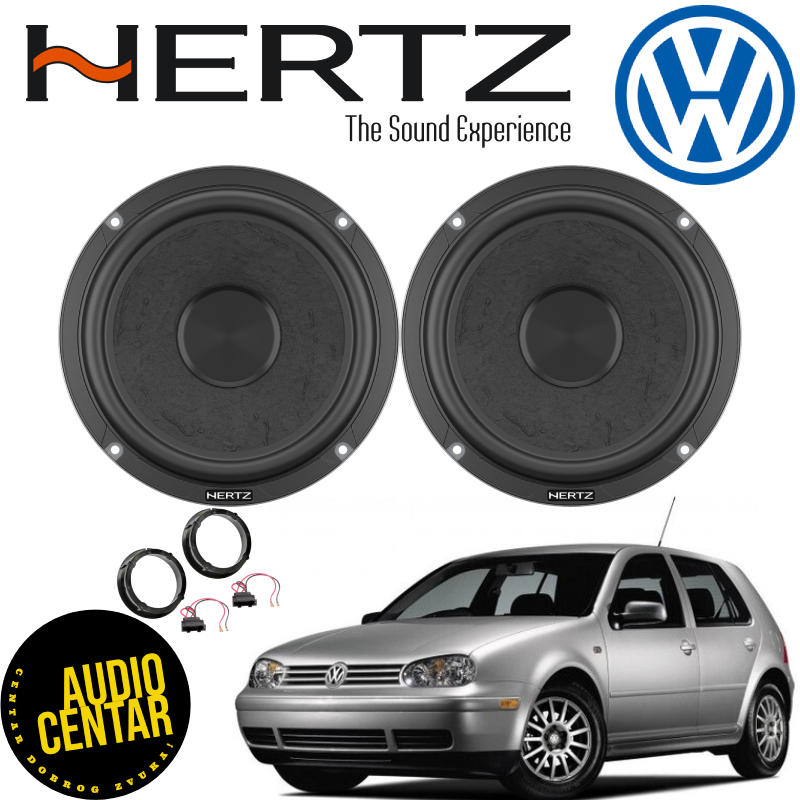 Volkswagen Golf 4 zvučnici Hertz Cento CSML