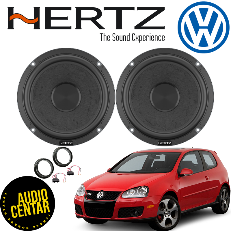 Volkswagen Golf 5 zvučnici Hertz Cento CSML