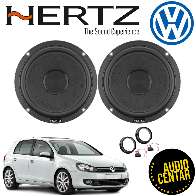 Volkswagen Golf 6 zvučnici Hertz Cento CSML