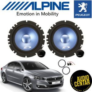 Prednji Alpine zvucnici sa plavom membranom za Peugeot 508
