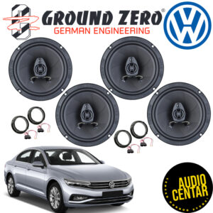 Volkswagen Passat B8 prednji i zadnji zvučnici Ground Zero Iridium