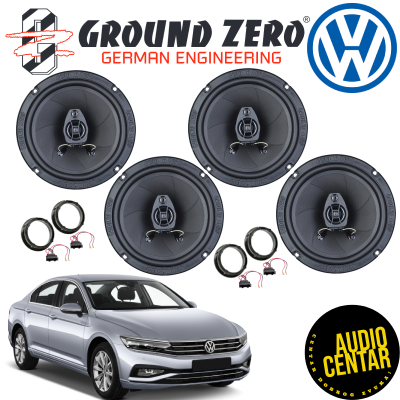 Volkswagen Passat B8 zvučnici Ground Zero Iridium CX4